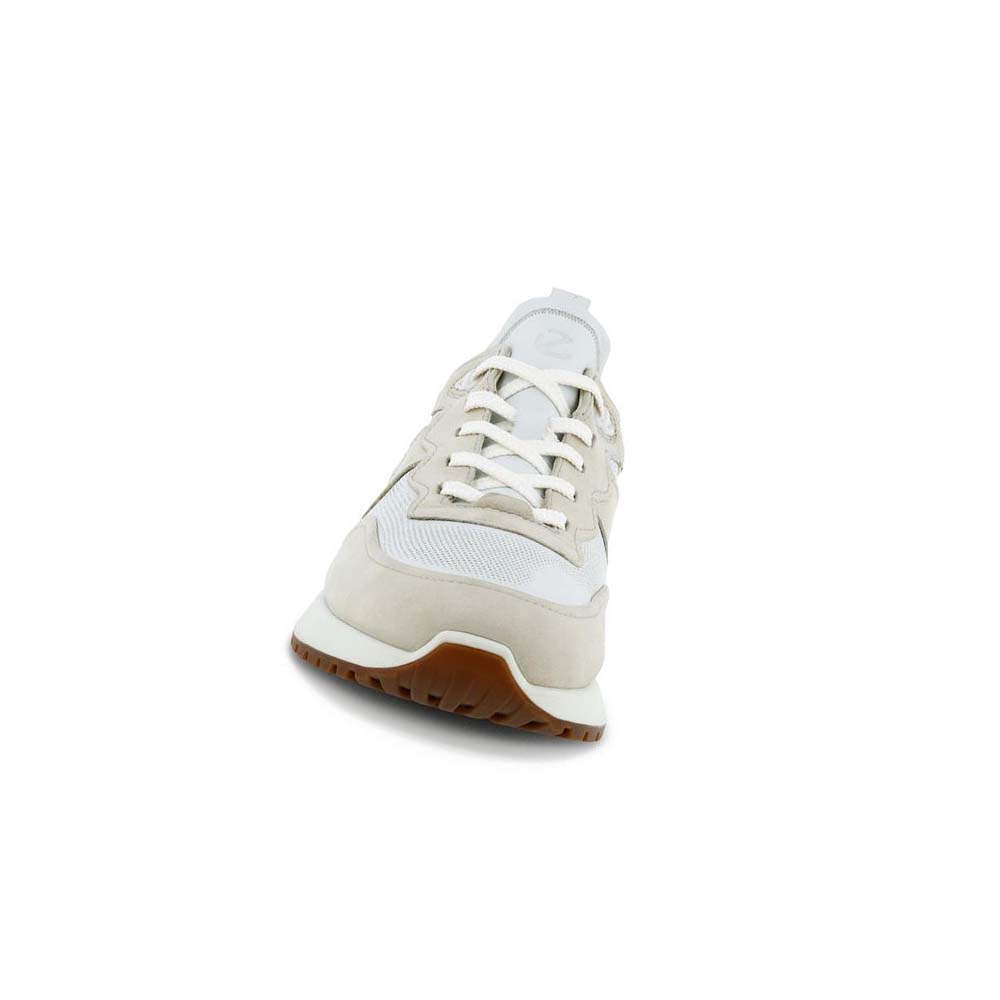 Men's Ecco Astir Retro Casual Shoes White | USA 458VRW